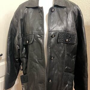 Women's Black Leather Jacket